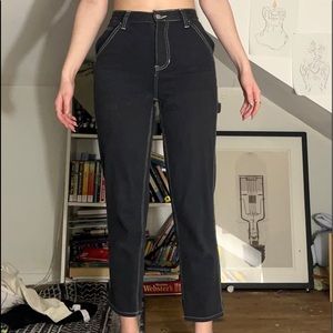 Pacsun White stitch jeans